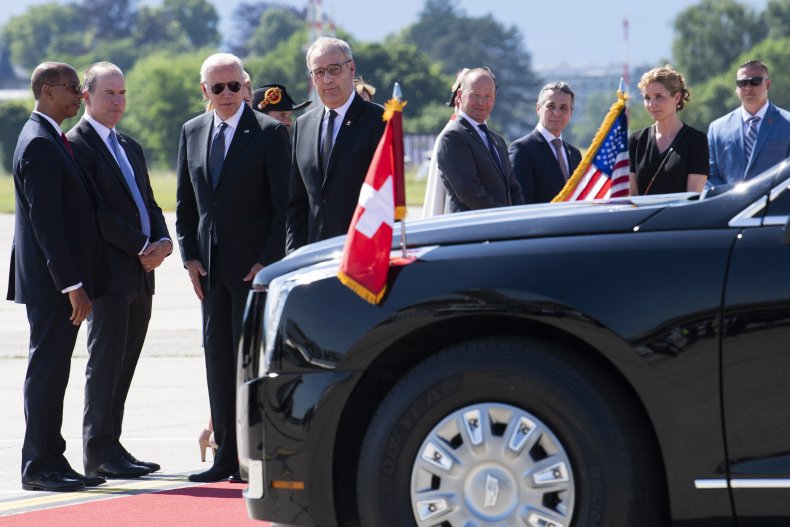 Biden Arrives in Geneva