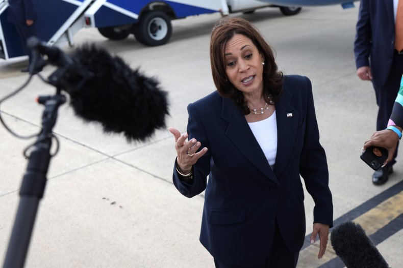 Vice President Harris Speaks At Greenville Airport