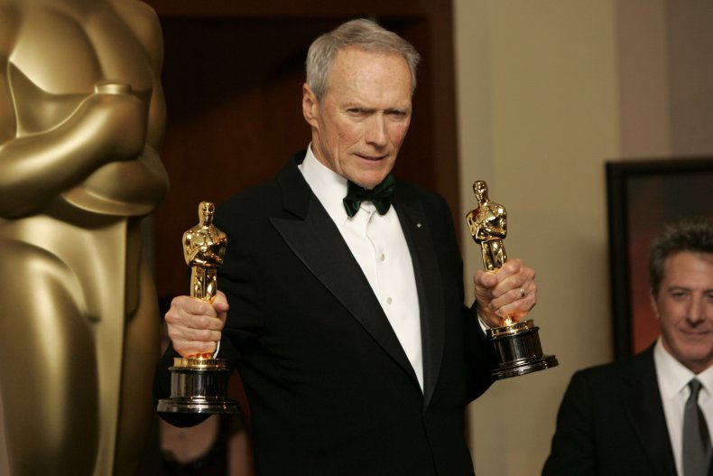 Clint Eastwood wins two Oscars 