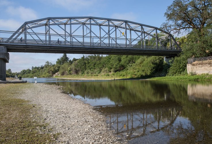 Russian River at Memorial Bridge in California