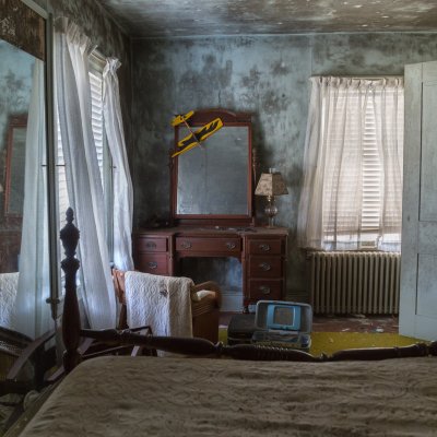 Interior shots of an abandoned house. 