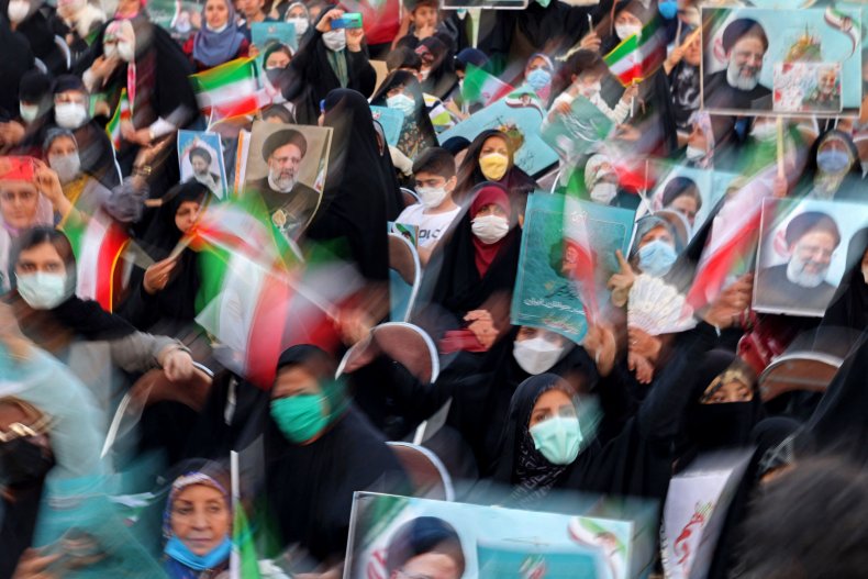 Iran, election, rally, for, Ebrahim, Raisi