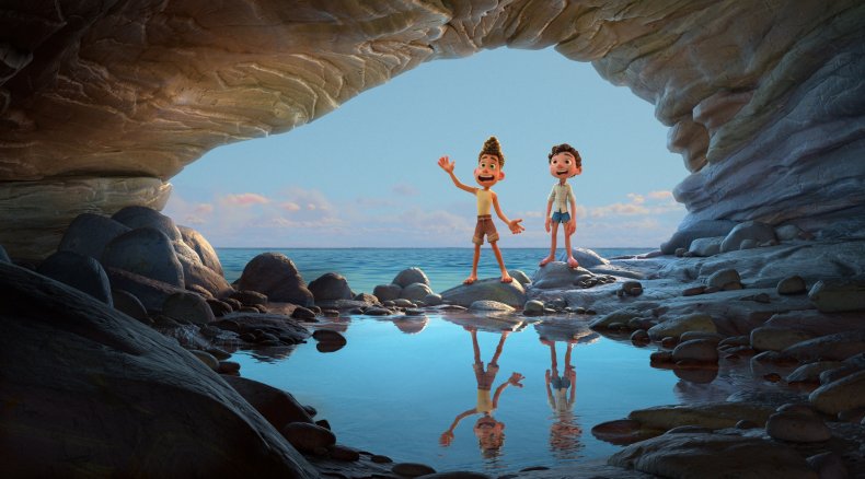 Characters Alberto and Luca in Pixar's Luca
