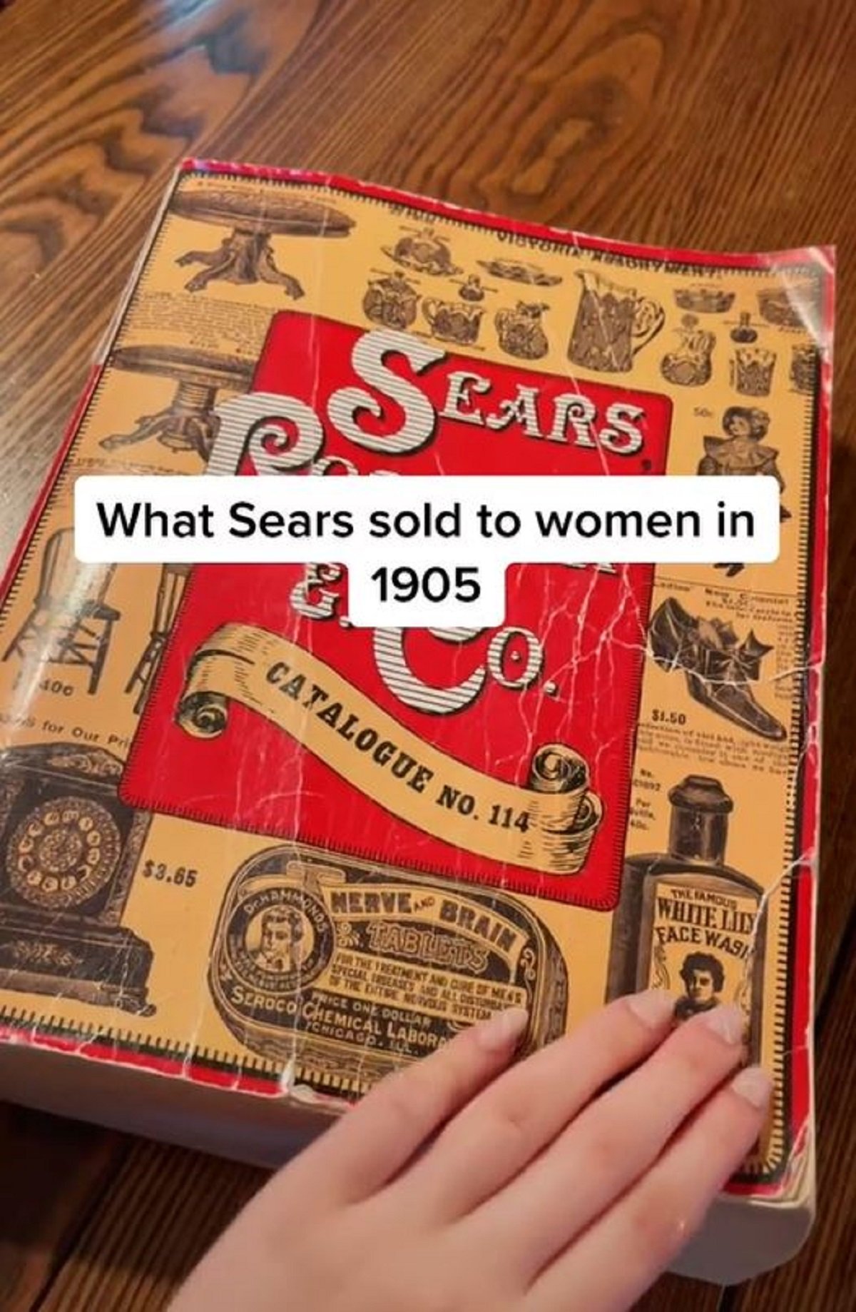 A resurfaced Sears catalog from 1905. 