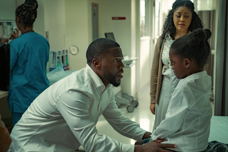 Kevin Hart and Melody Hurd in Fatherhood