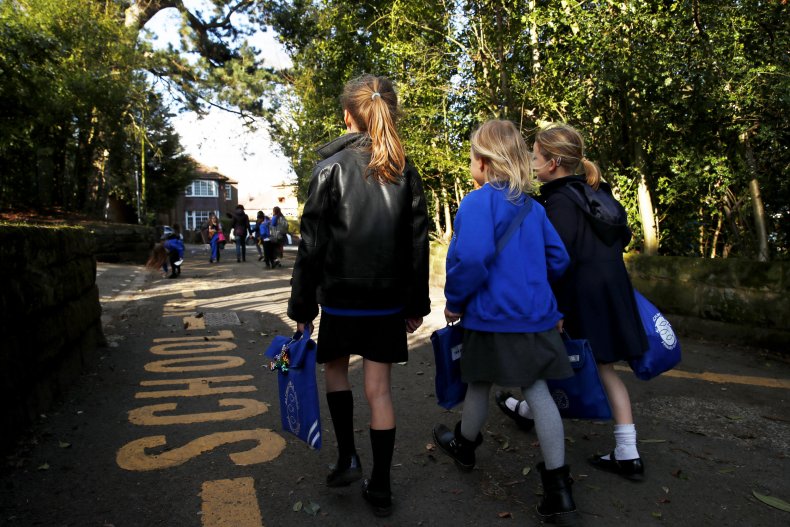 Kids Walking Home from School