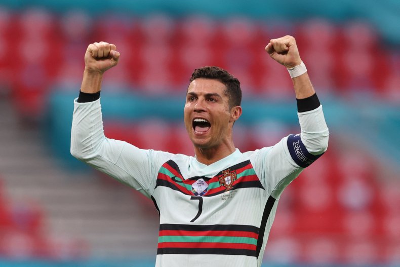 Cristiano Ronaldo against Hungary