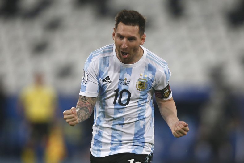 Lionel Messi at the Copa America