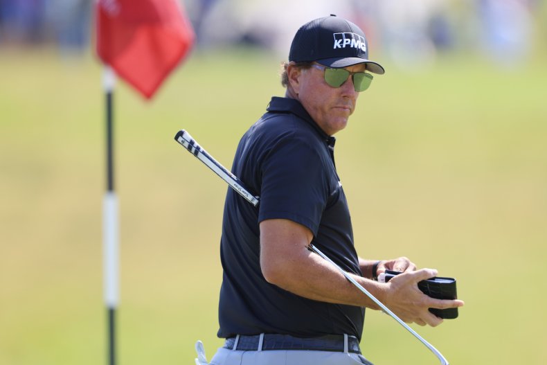Phil Mickelson at the U.S. Open