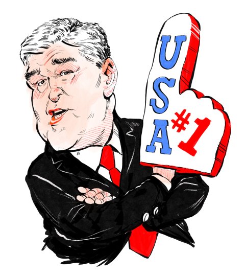 Sean Hannity caricature