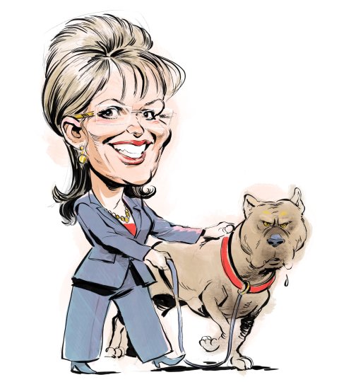 Sarah Palin caricature