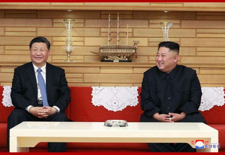 President, Xi, Jinping, meets, Supreme, Leader, Kim