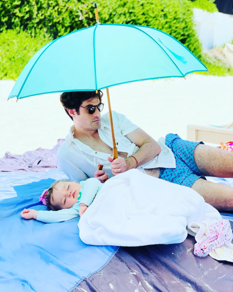 Dad and La La on the Beach