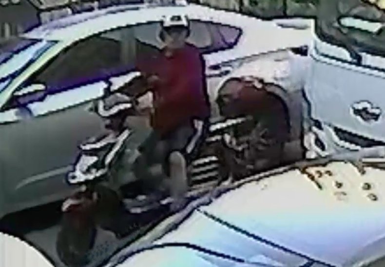 NYPD shooting video suspect accomplice scooter driver