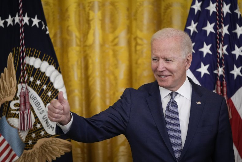 President Joe Biden Gives a Thumbs Up