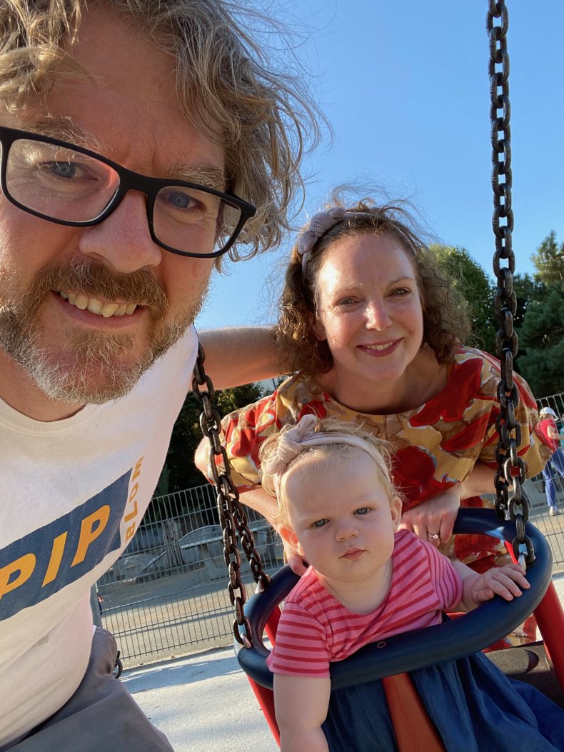 Chris, Trish and Rosie Lawson