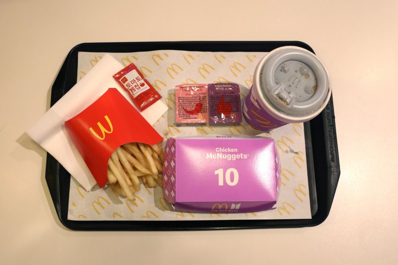 A McDonald's BTS Meal in South Korea