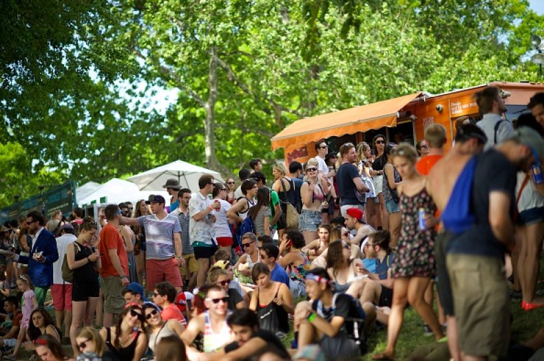 Food truck lines at Governors Ball Fest