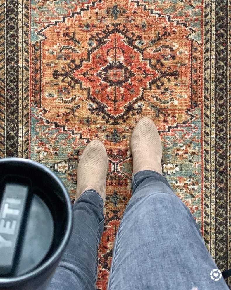 Floral Woven Accent Rug