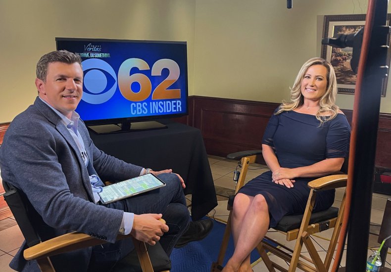 April Moss with James O'Keefe
