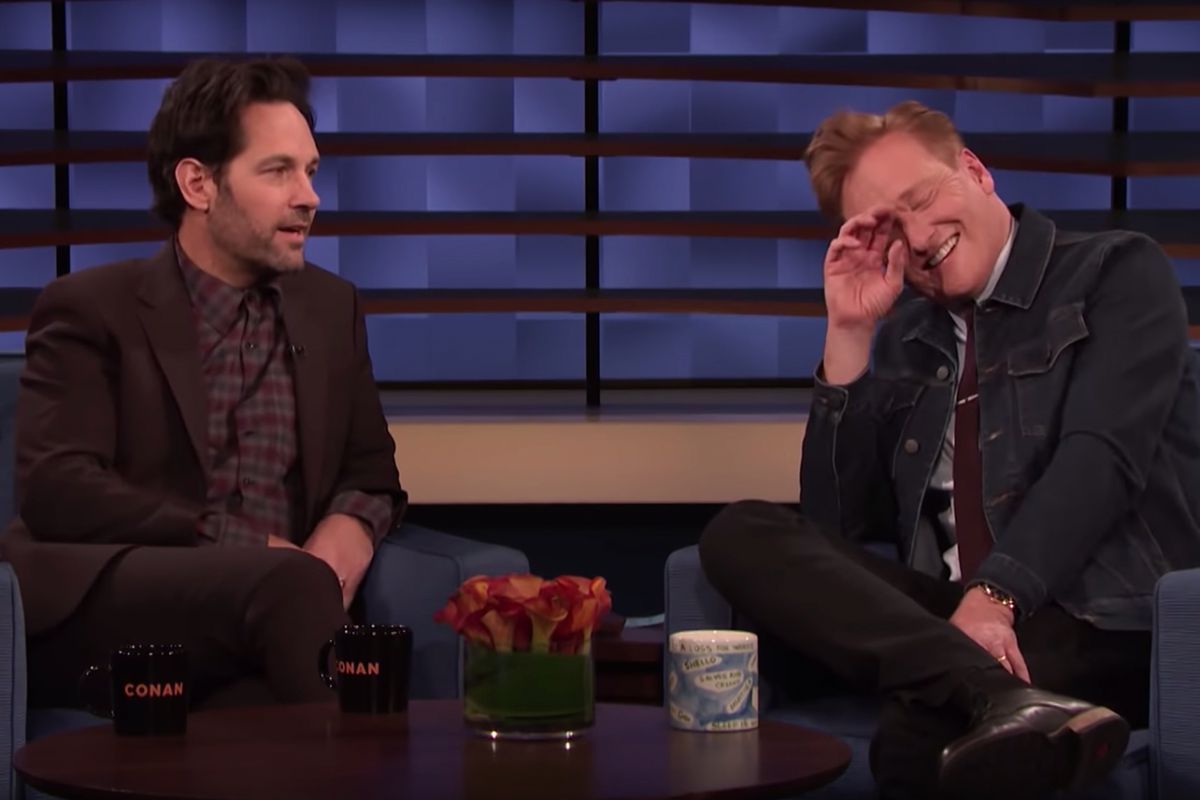 Every Time Paul Rudd Pulled the 'Mac and Me' Prank on Conan O'Brien ...