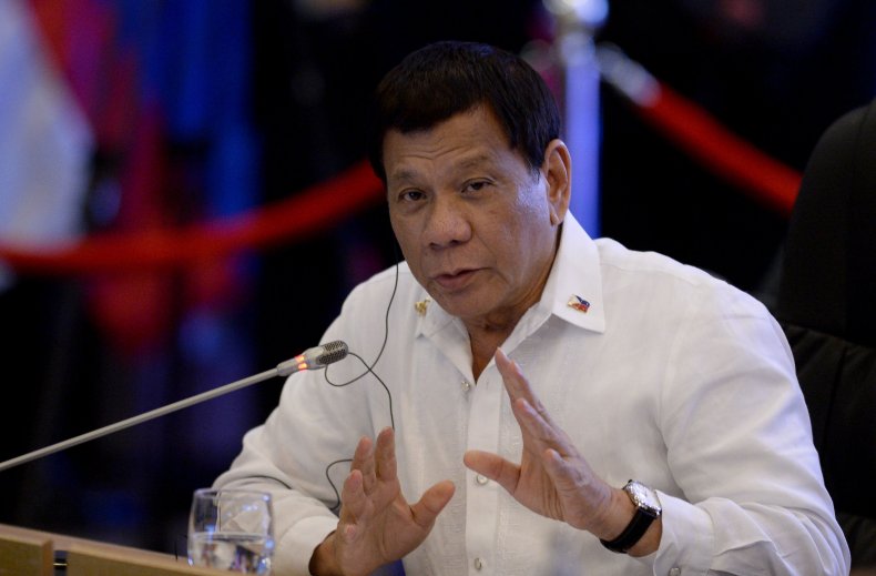 Filipino President Rodrigo Duterte