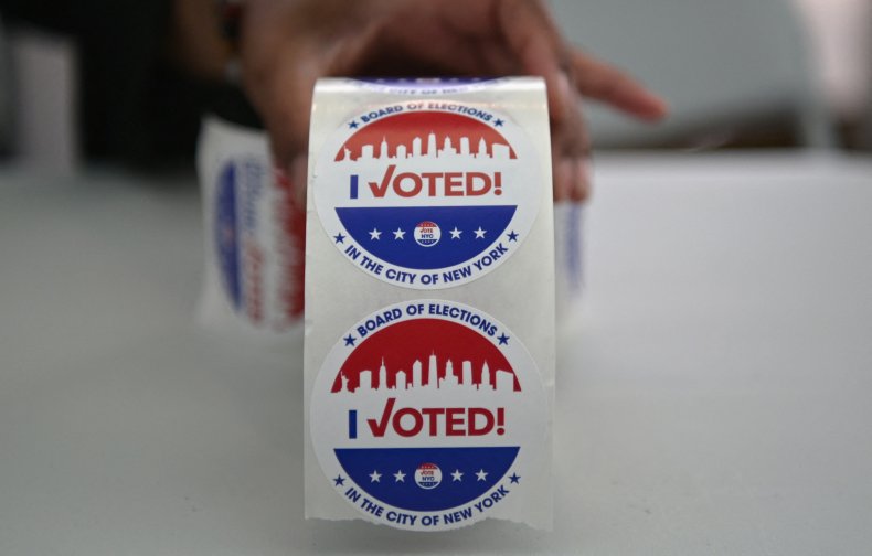 I Voted stickers in New York City