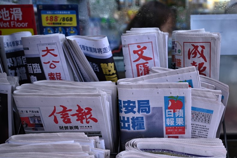 Hong Kong's Apple Daily Newspaper