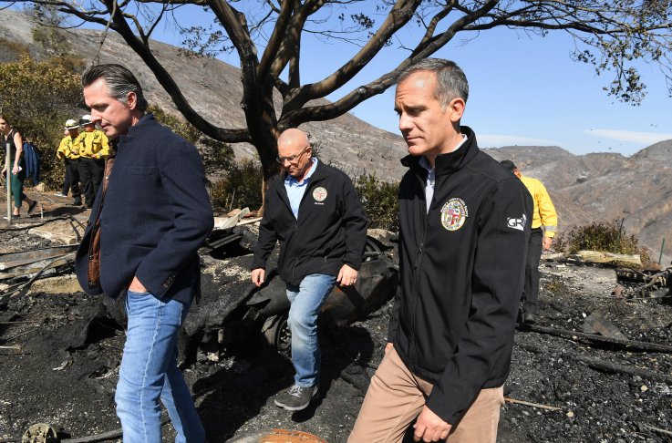 Gavin Newsom wildfire tour