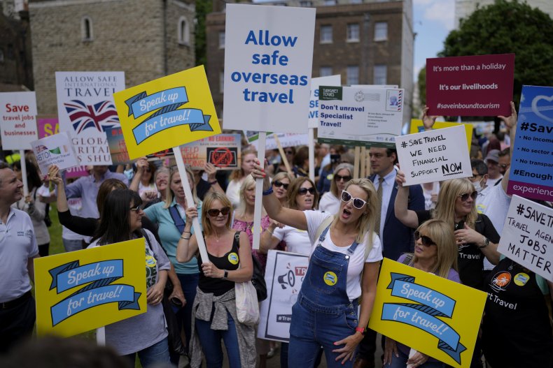 U.K. 'Travel Day of Action' Protest