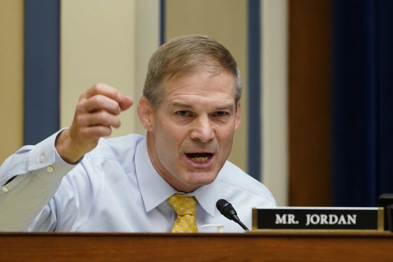 Rep. Jim Jordan, (R-OH) speaks during a 
