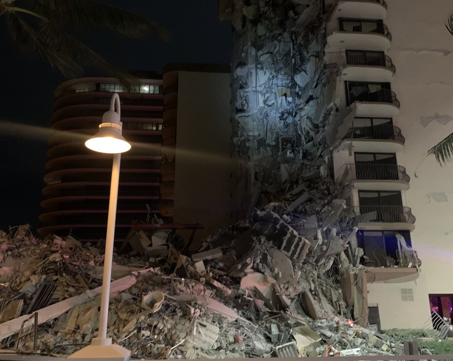 Surfside Building Collapse: People Trapped Beneath Rubble As Rescuers ...