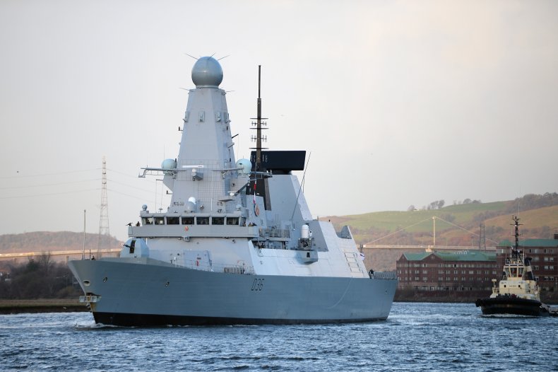 HMS Defender in Glasgow