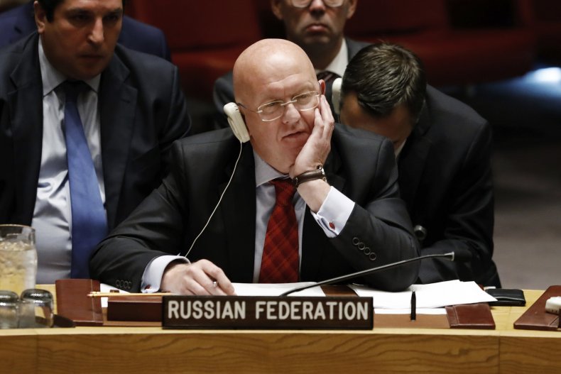 Russia's U.N. Ambassador Vassily Nebenzia