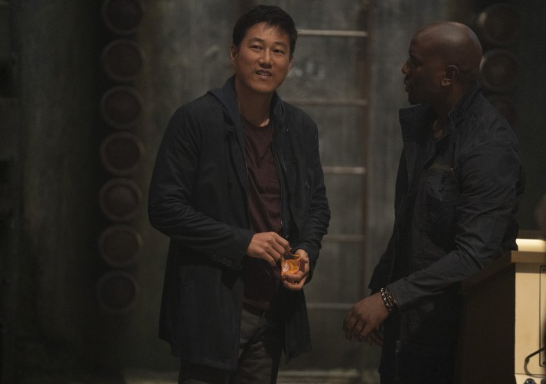 Sung Kang and Tyrese Gibson in F9
