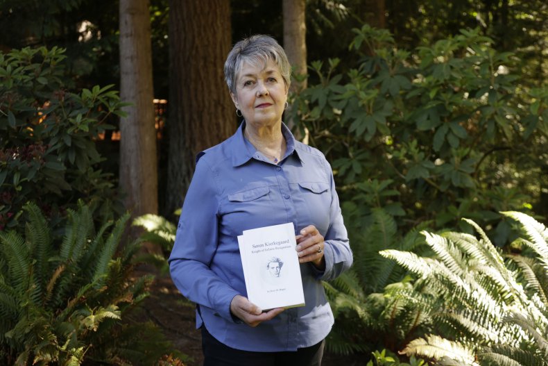 Karen McKnight Holding Brother's Books