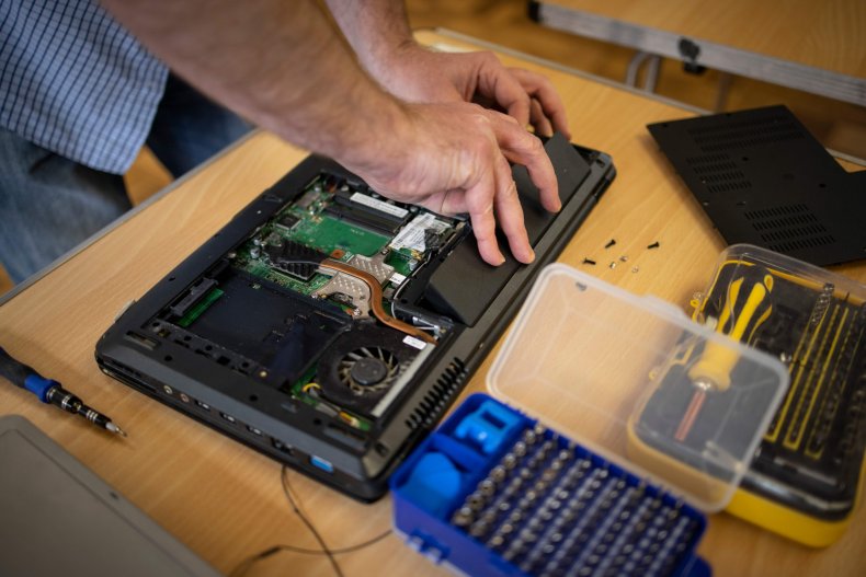 Inside a computer
