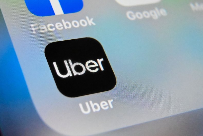 Uber App On a Phone