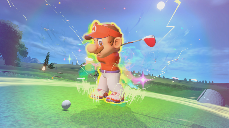 Mario Charges up a Power Shot 