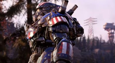 The Patriot Power Armour in Fallout 76