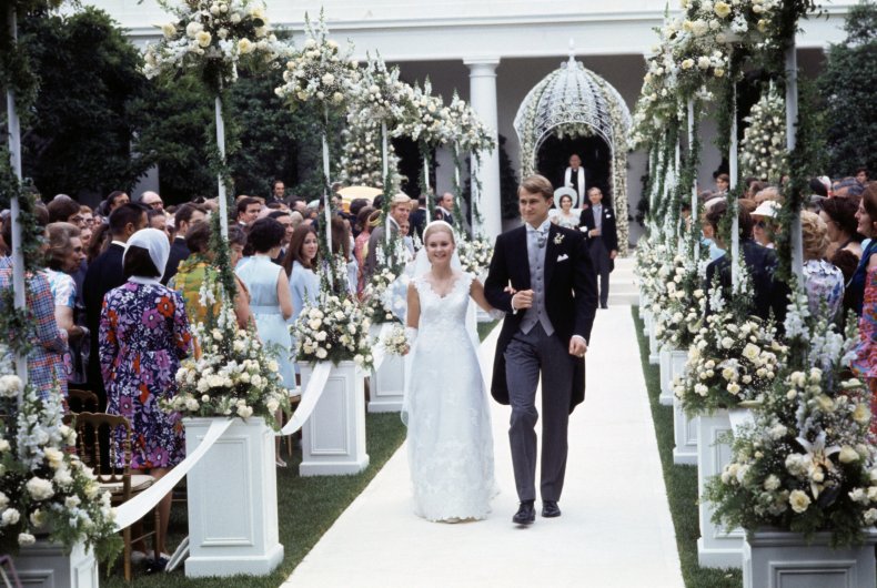Tricia Nixon's wedding at the White House.