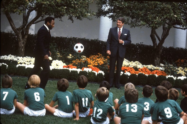 The White House Rose Garden in 1982.