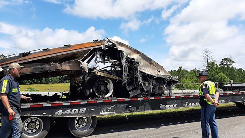 Wreckage of Fatal Vehicle Crash