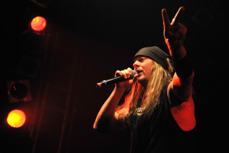 SKid Rock's Johnny Solinger onstage in London