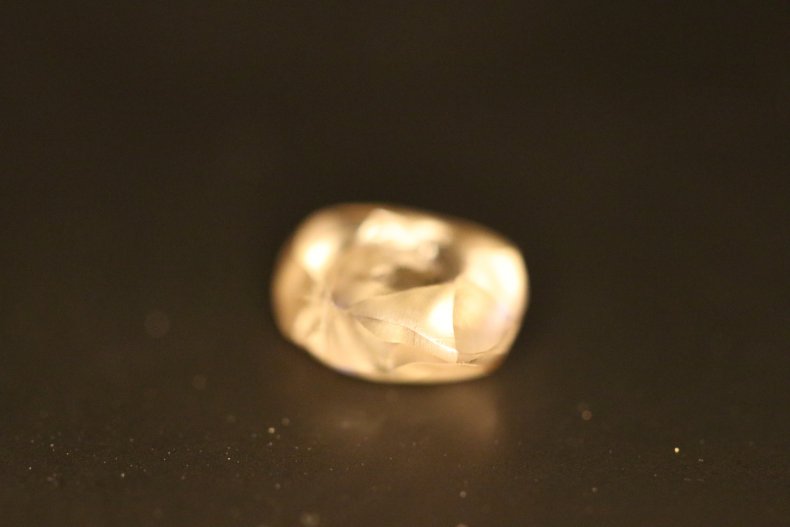 The diamond Christian Liden mined in Arkansas