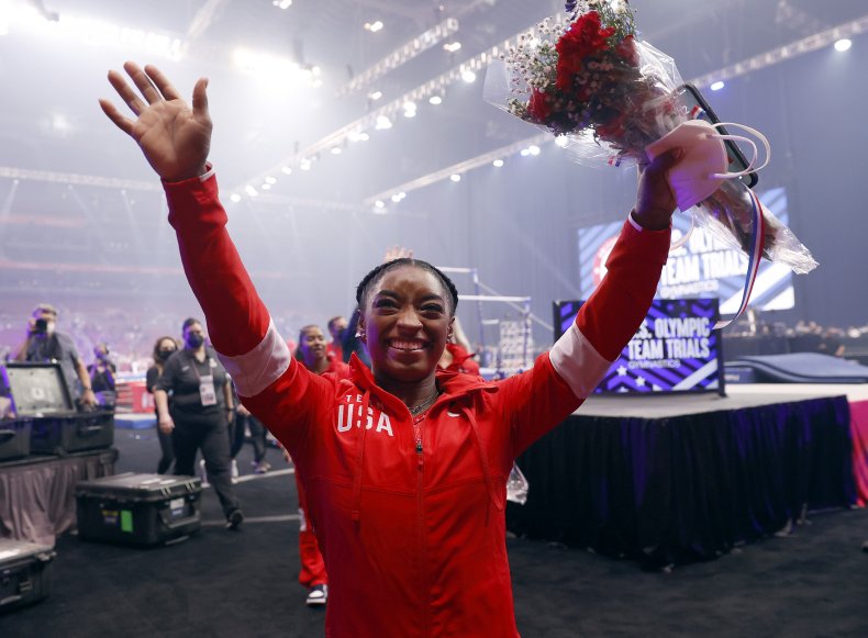 Simone Biles at the U.S. Olympic Trials