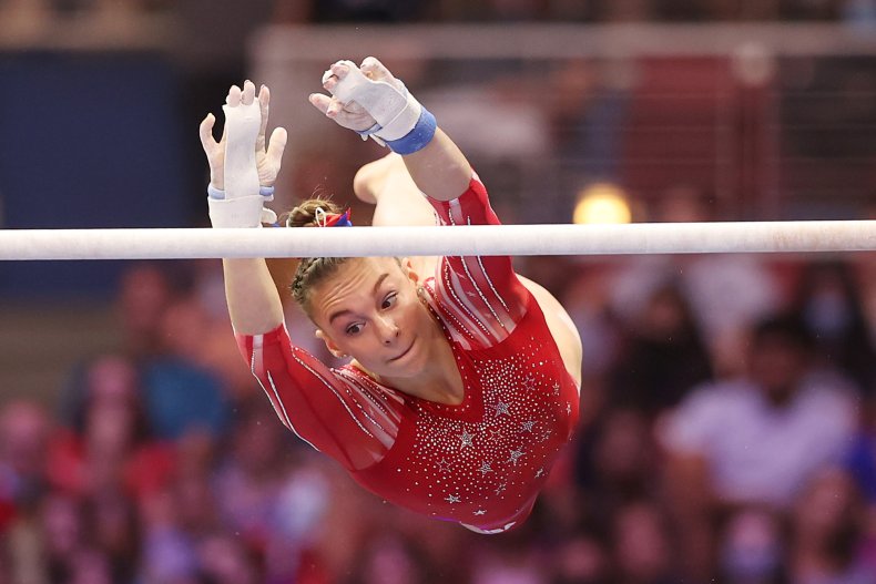 Grace McCallum at the US Olympic Trials