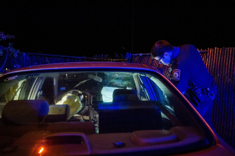 Police at Car Accident