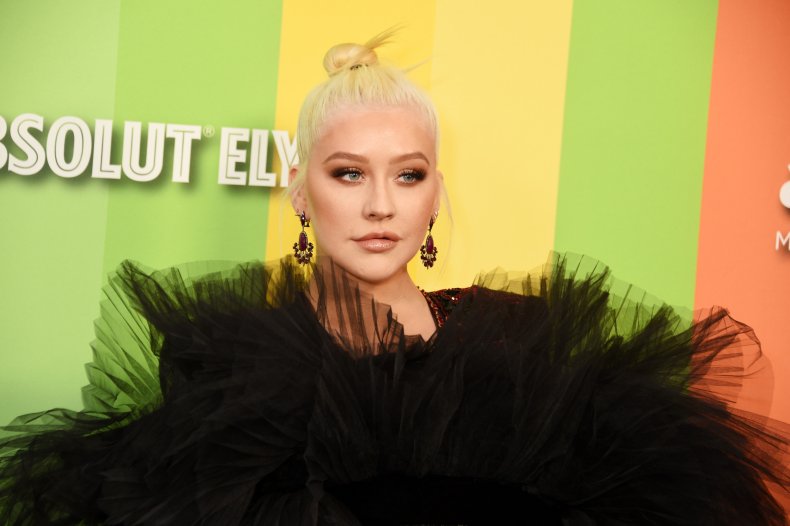 Christina Aguilera at amfAR Gala