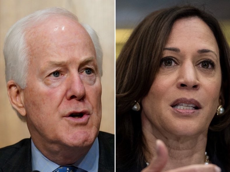 John Cornryn Kamala Harris border